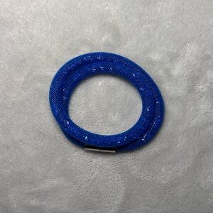 Swarovski Blue Double Wrap Crystal Bracelet – Like New